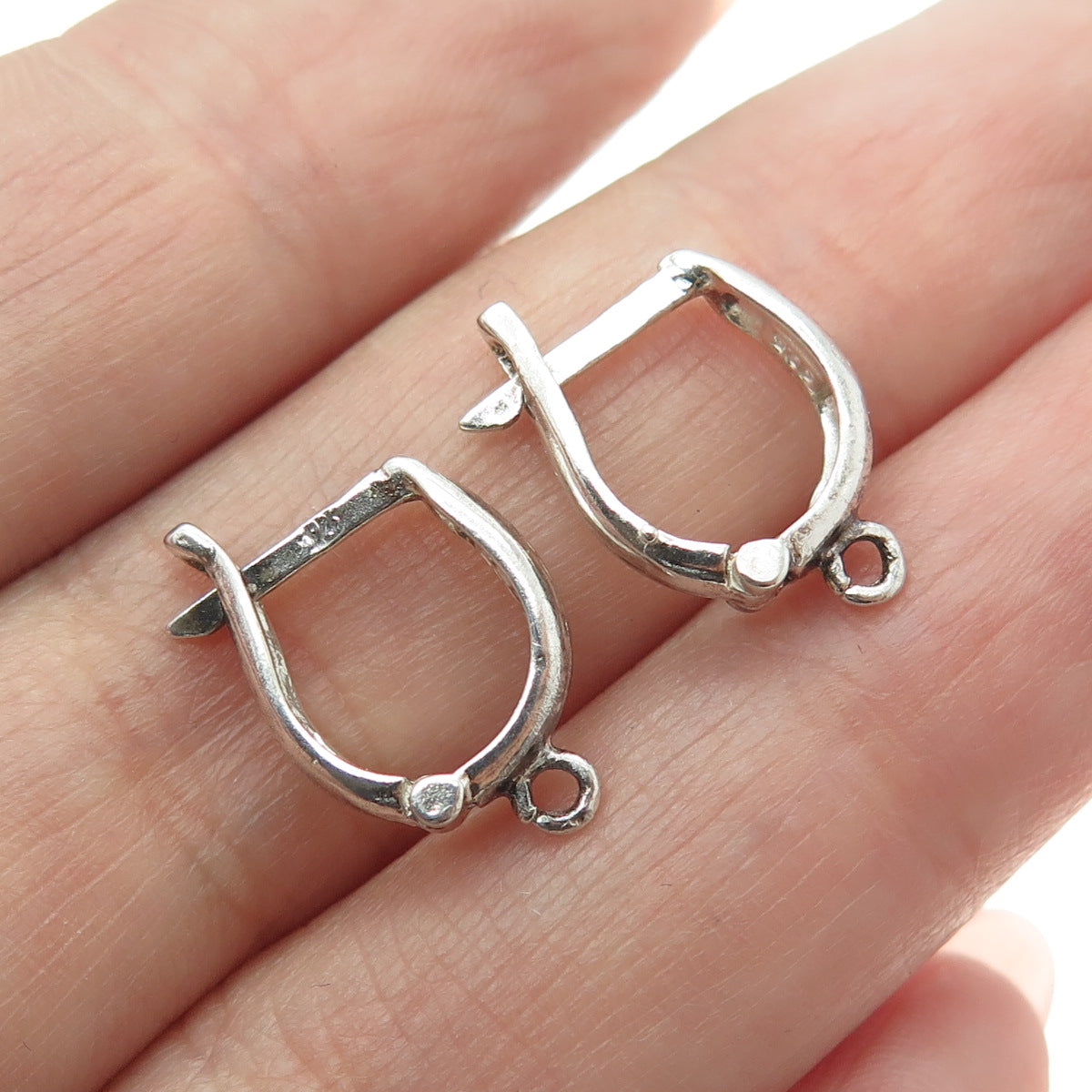 925 Sterling Silver Vintage Charm Earrings