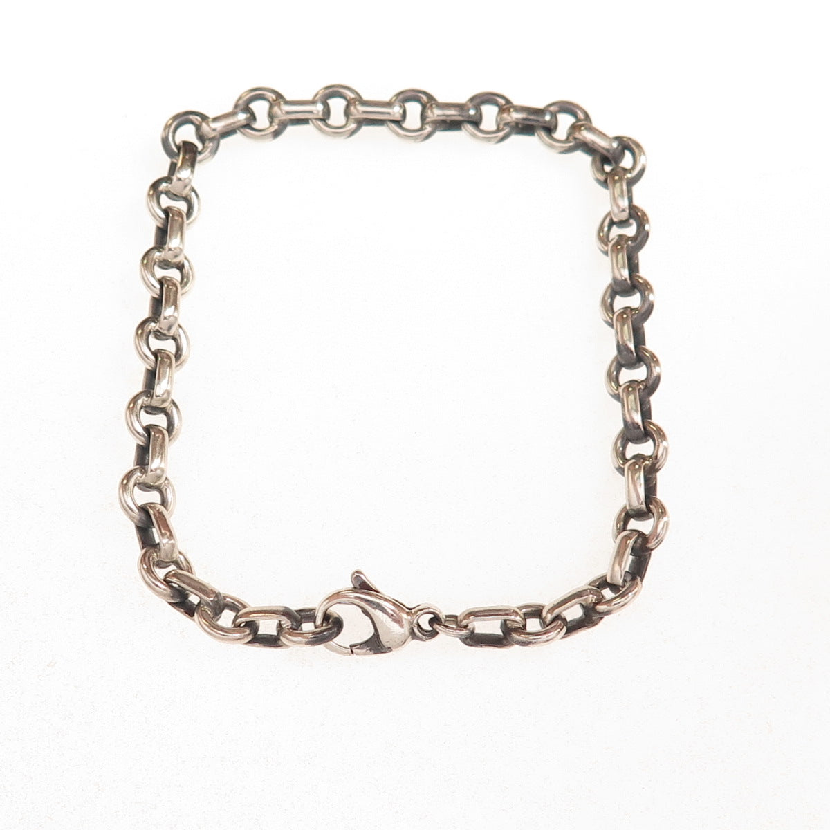 Tiffany & Co. 925 Sterling Silver Vintage Donut Chain Bracelet 7"
