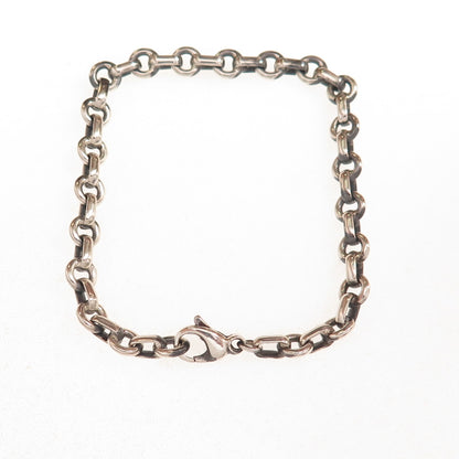 Tiffany & Co. 925 Sterling Silver Vintage Donut Chain Bracelet 7"