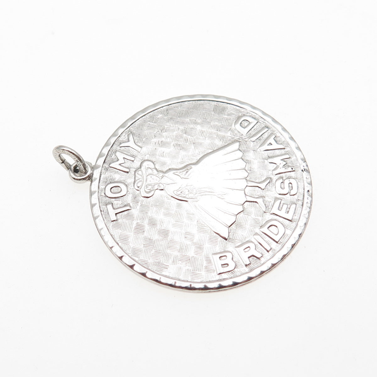 Joseph M. Shanholtz 925 Sterling Silver Vintage To My Bridesmaid Charm Pendant