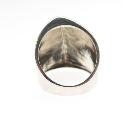 ROSS SIMONS 925 Sterling Silver Vintage Modernist Ring Size 5.25