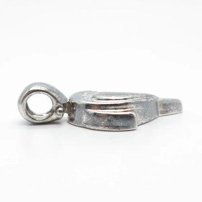 925 Sterling Silver Vintage Nicol Preziosi Friendly Dolphin Pendant