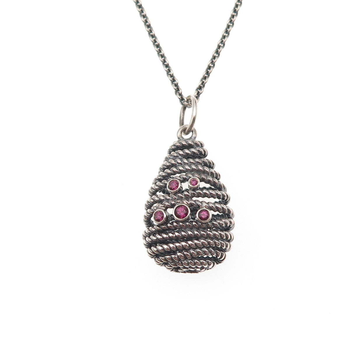 Pandora 925 Sterling Silver Real Amethyst Hidden Romance Chain Necklace 28-34"