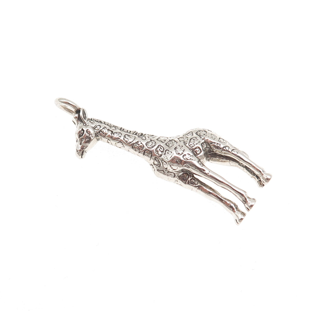 Carol Felley 925 Sterling Silver Vintage 1991 Giraffe Oxidized Pendant