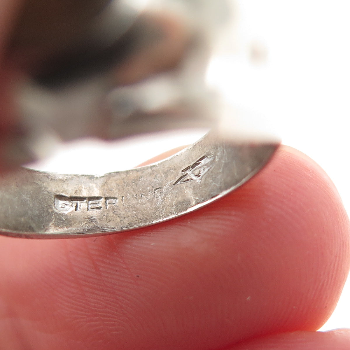 VARGAS 925 Sterling Silver Antique Art Deco Real Tiger Eye Ring Size 6