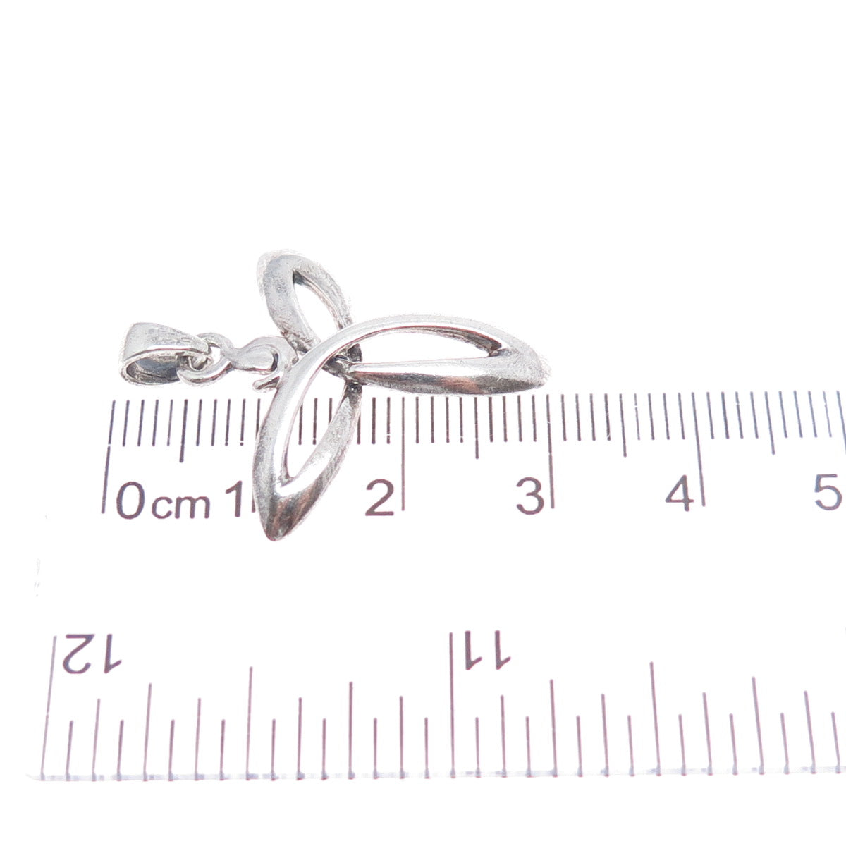 925 Sterling Silver Vintage Celtic Trinity Oxidized Charm Pendant