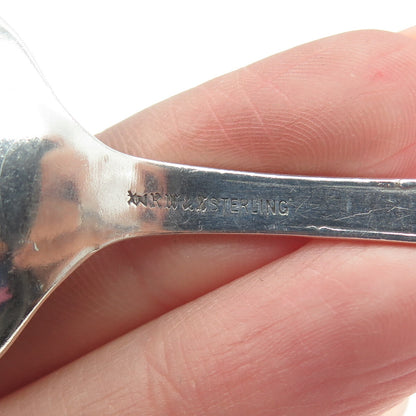 R. WALLACE & SONS Sterling Silver Antique Washington States & Cities Teaspoon