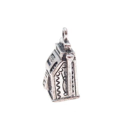 MAISELS INDIAN TRADING Sterling Vintage Slot Machine Casino Minimalist Pendant