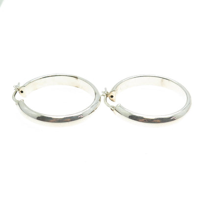 MILOR 950 Silver Vintage Italy Hinged Hoop Earrings