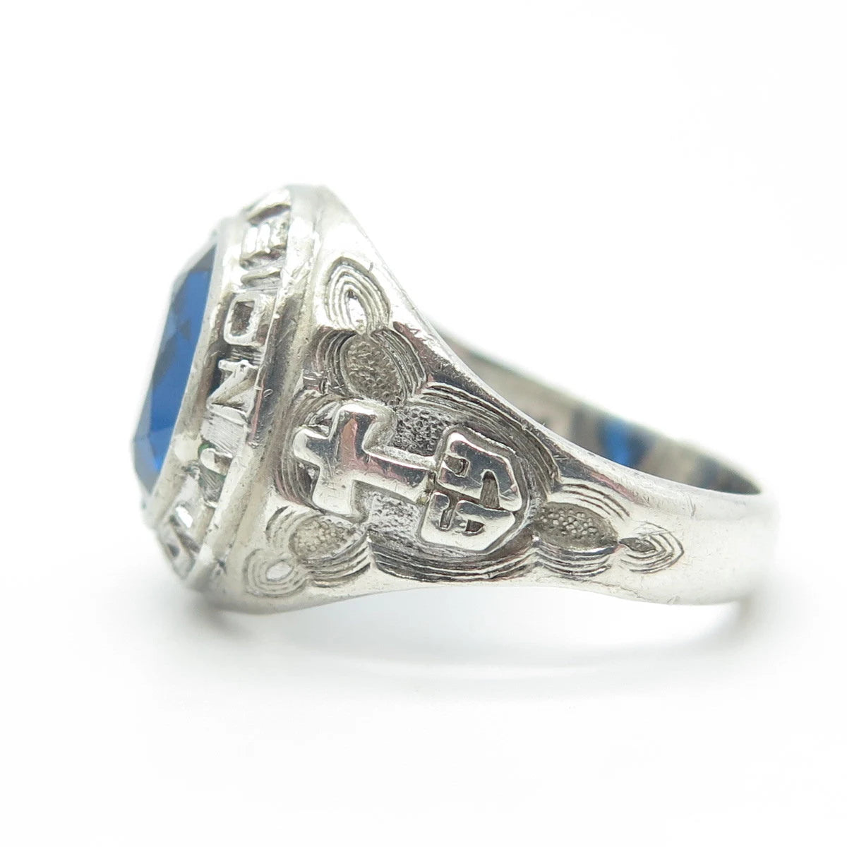 925 Sterling Silver Vintage S.K&F 1969 Ascension Catholic School Ring Size 9.5
