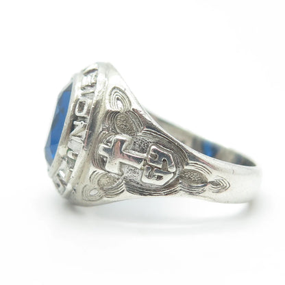 925 Sterling Silver Vintage S.K&F 1969 Ascension Catholic School Ring Size 9.5