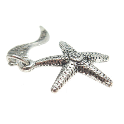 PACIFIC JEWELRY 925 Sterling Silver Vintage "Virginia Beach" Starfish 3D Pendant