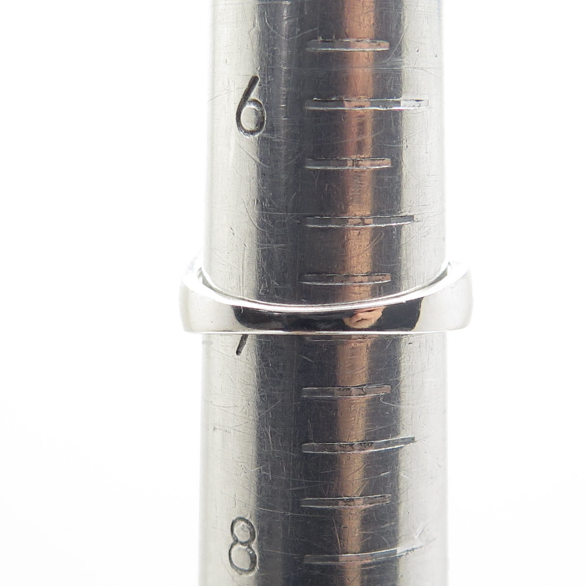 925 Sterling Silver Real Green Amethyst & White Topaz Ring Size 7