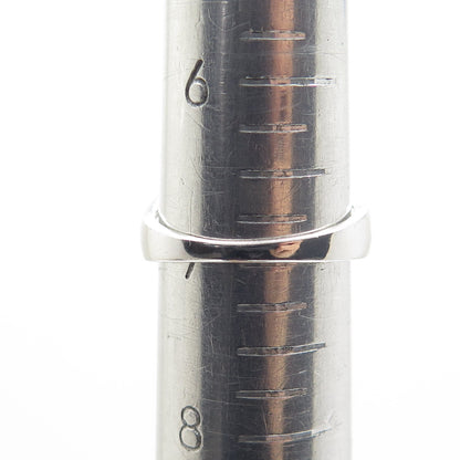 925 Sterling Silver Real Green Amethyst & White Topaz Ring Size 7