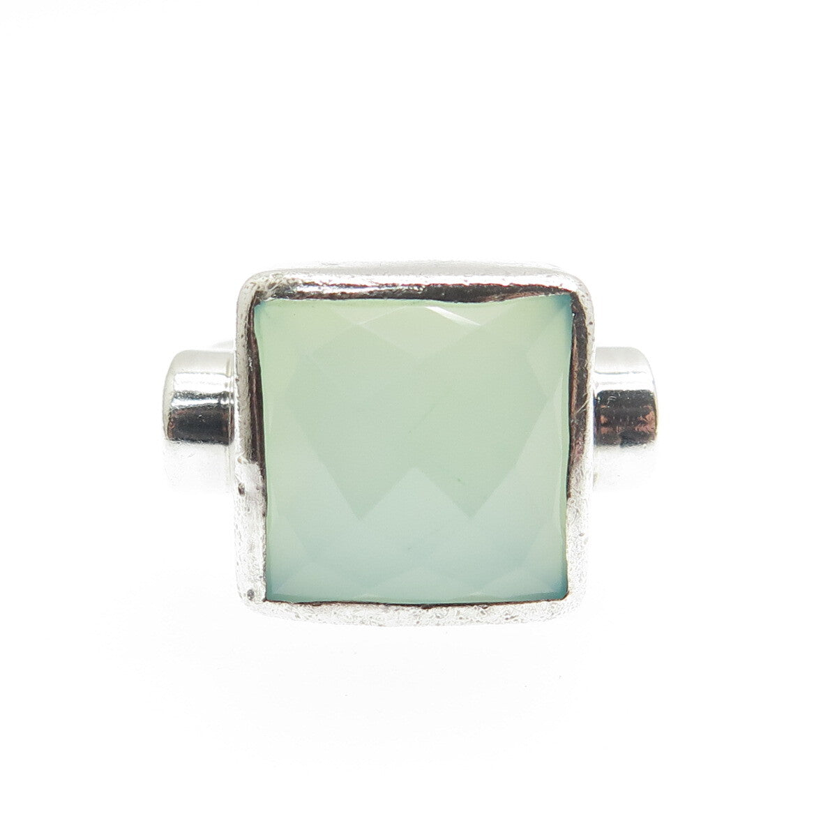 JGD JANICE GIRARDI 925 Sterling Silver Vintage Real Chalcedony Ring Size 6.25