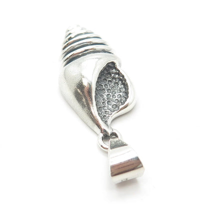 925 Sterling Silver Vintage Seashell Pendant