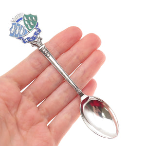 925 Sterling Silver Antique 1933 W&P Birmingham Enamel West Sussex Coffee Spoon