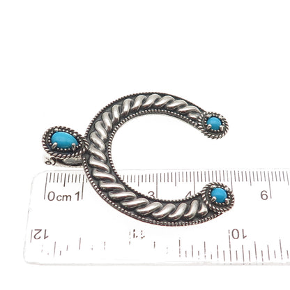 Carolyn Pollack AW Old Pawn 925 Sterling Vintage Turquoise Naja Overlay Pendant