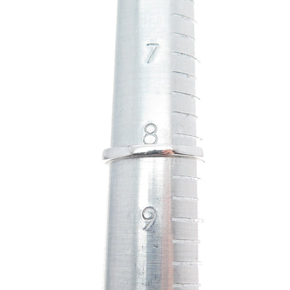 DSMK 925 Sterling Silver Real Amethyst & White Topaz Gemstone Ring Size 8.25