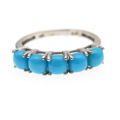 Chuck Clemency 925 Sterling Silver Real Sleeping Beauty Turquoise Ring Size 8