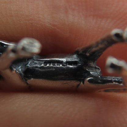 MAISELS INDIAN TRADING Sterling Silver Vintage Horse Oxidized Charm Pendant
