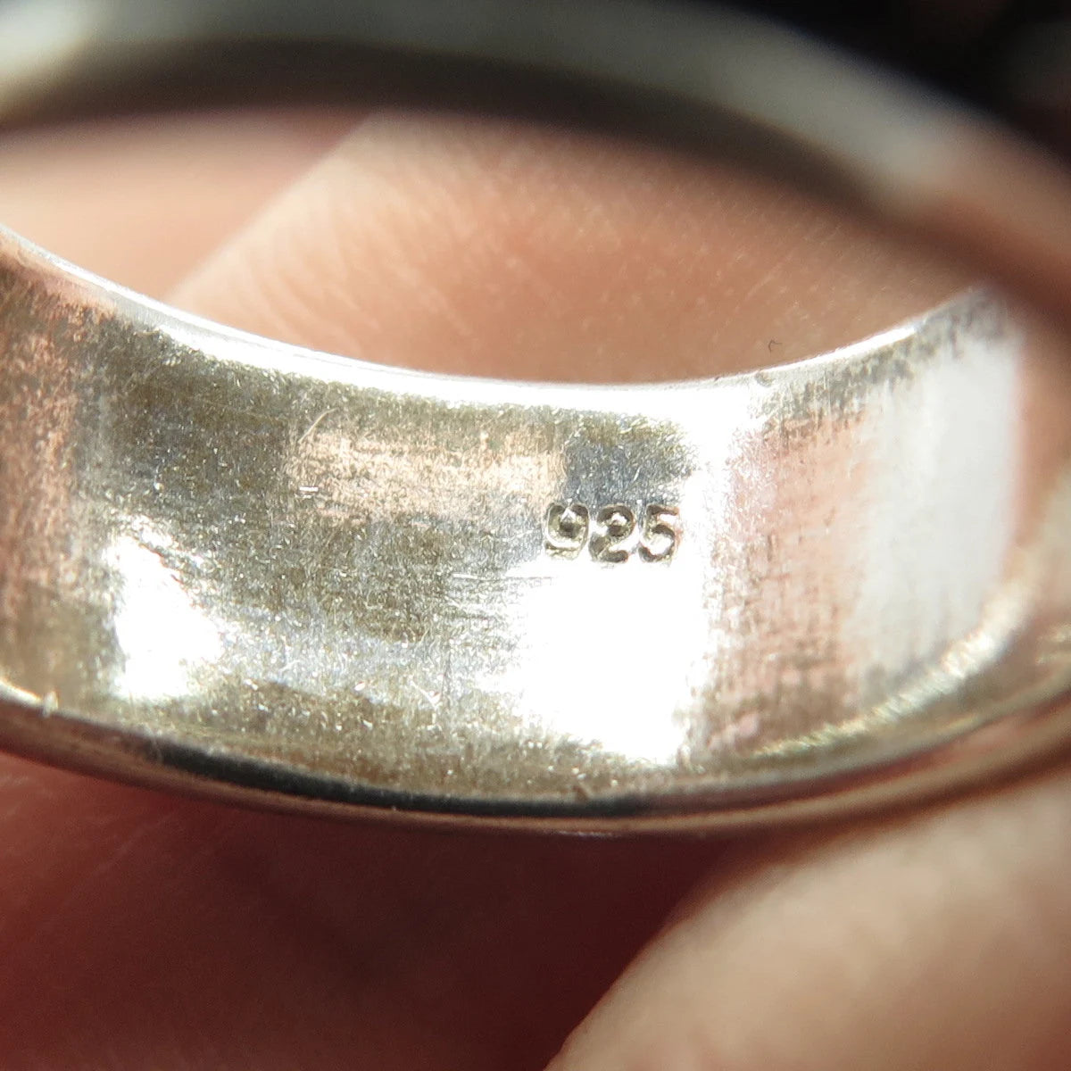 925 Sterling Silver Vintage Rotating Band Ring Size 7.75