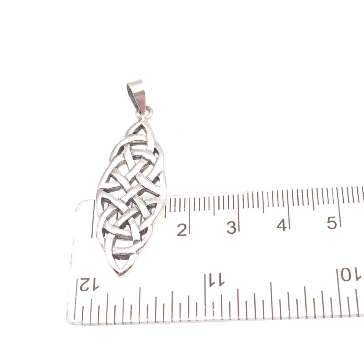 925 Sterling Silver Vintage Celtic Knot Charm Pendant