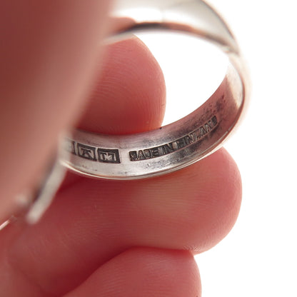 Kultateollisuus Ky 830H Silver Vintage 1972 Finland Modernist Ring Size 6.5