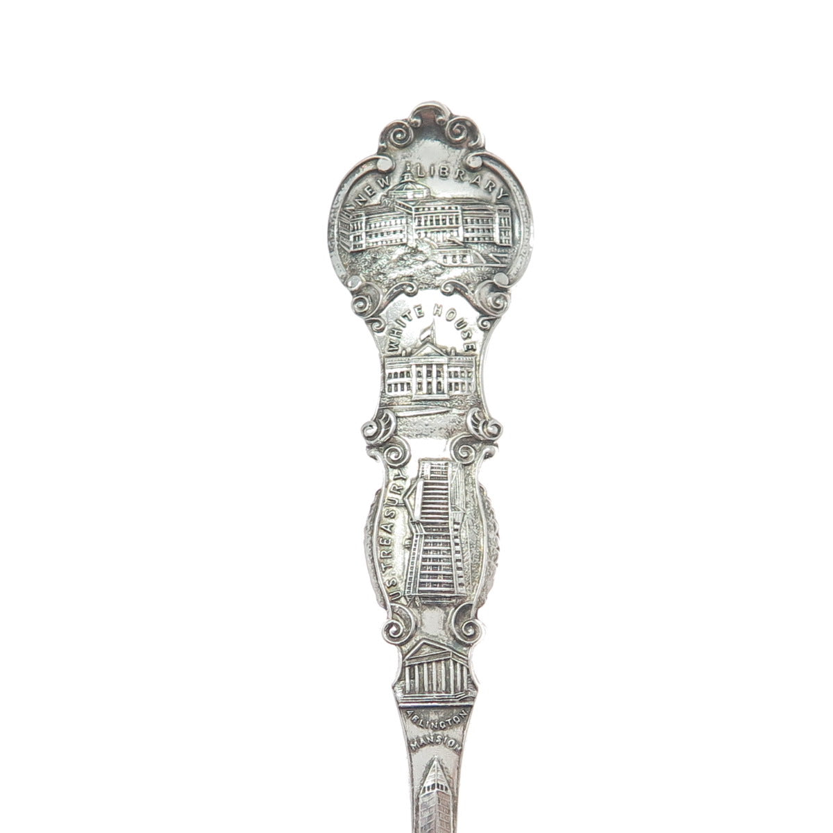 ALVIN Sterling Silver Antique Art Deco The Capitol Washington DC Coffee Spoon