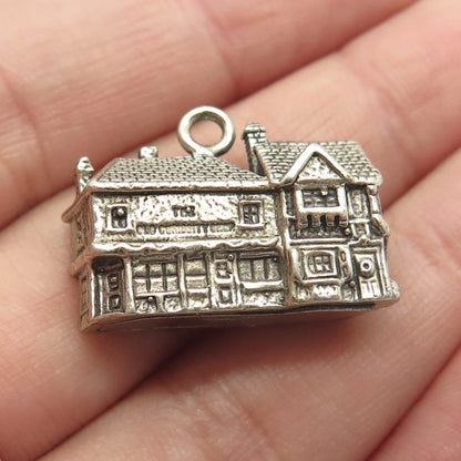 925 Sterling Silver Vintage Department 56 Dickens Village Pendant