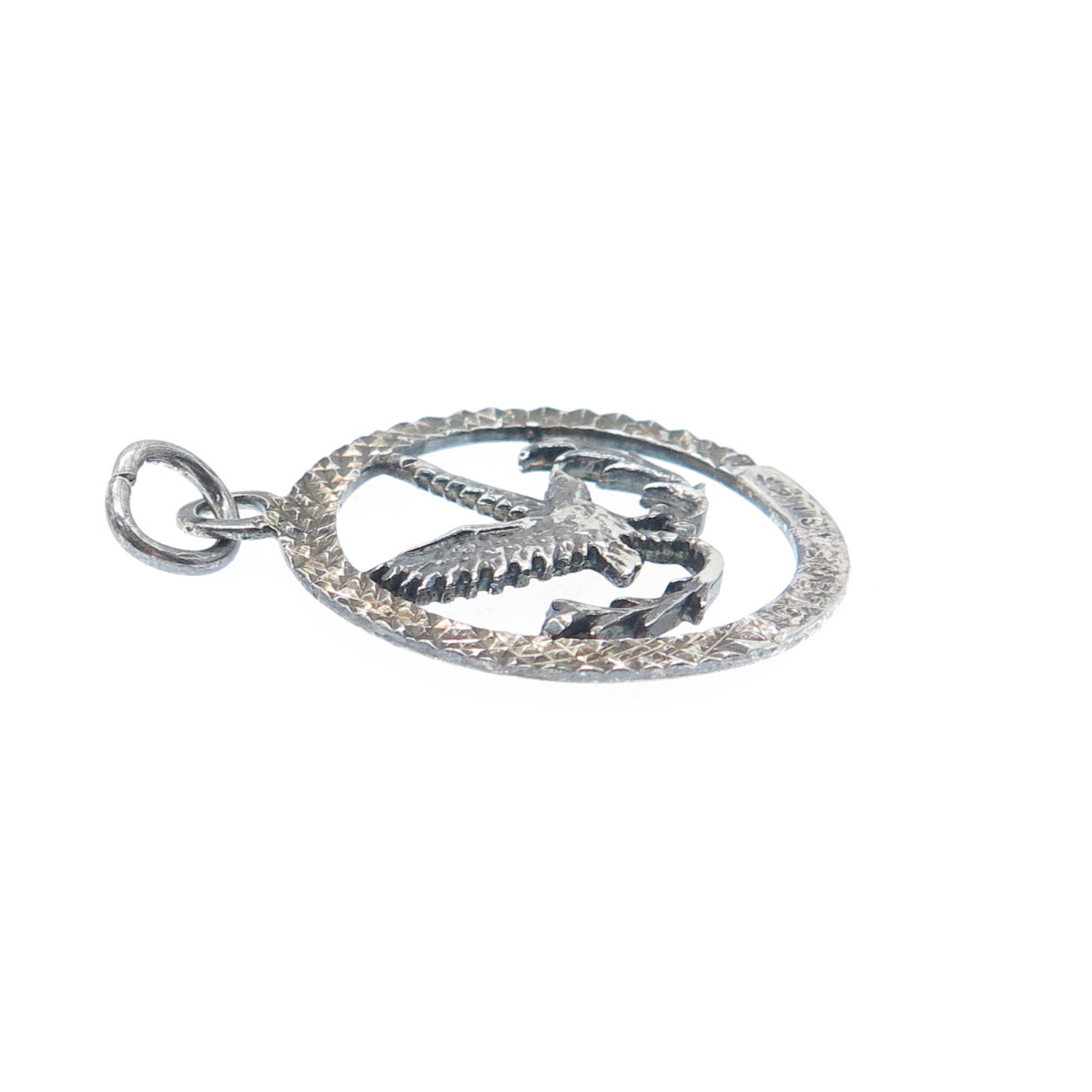 925 Sterling Vintage GMC Birmingham Gleneagles Golf Club Diamond-Cut Pendant