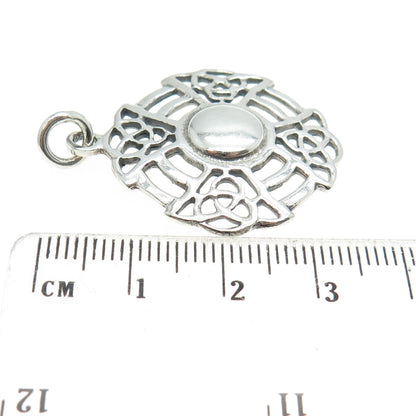 925 Sterling Silver Vintage Celtic Cross Pendant