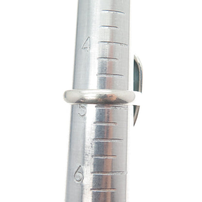 925 Sterling Silver Vintage Real Cabochon Larimar Modernist Ring Size 5