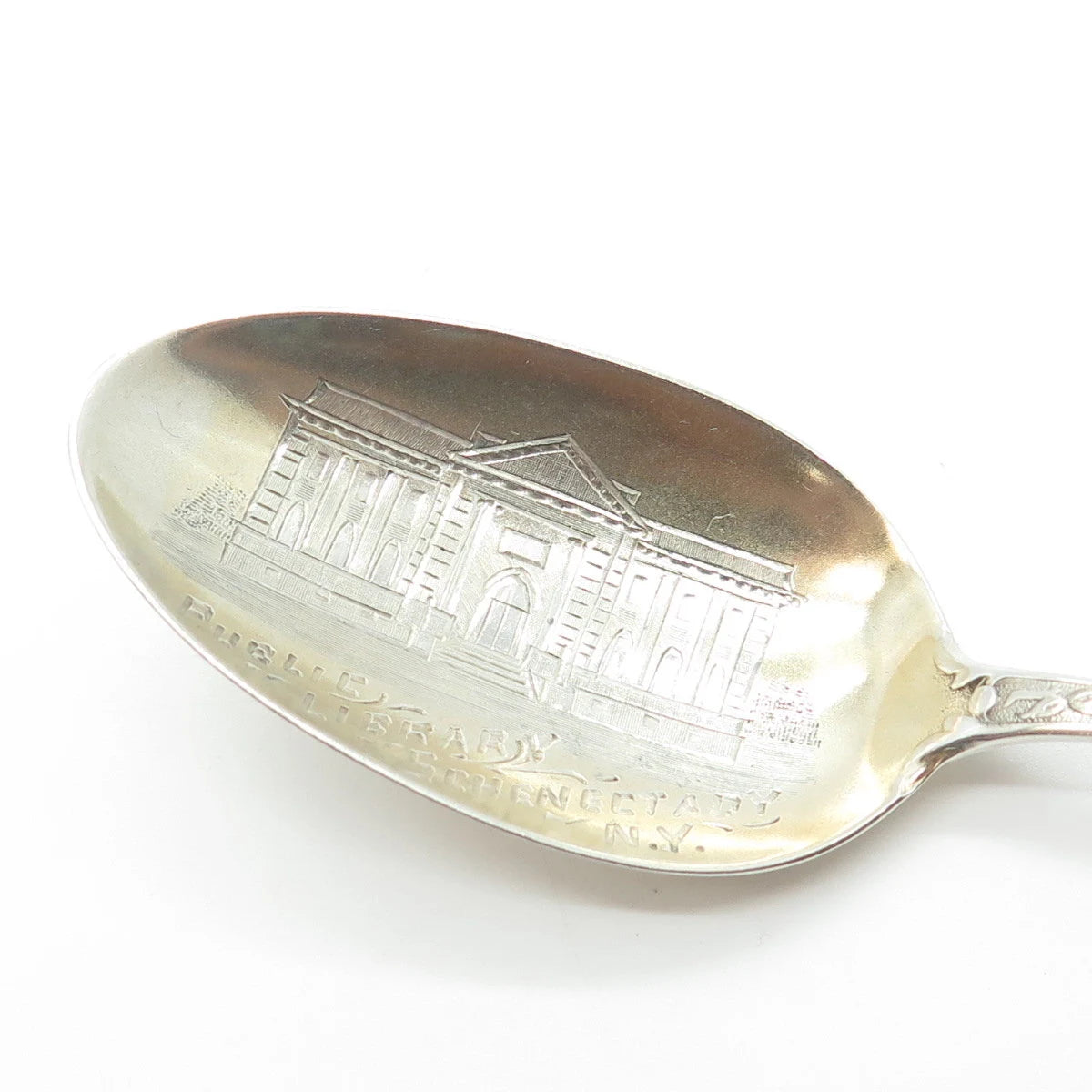 925 Sterling Silver Antique Art Deco George L. Vose NY States & Cities Spoon