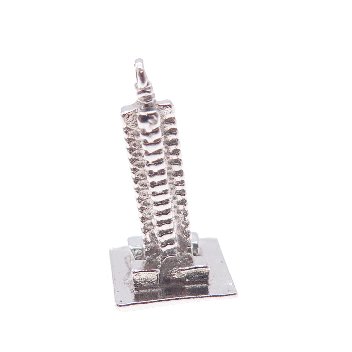 925 Sterling Silver Vintage Place Ville Marie Montreal Mini 3D Charm Pendant