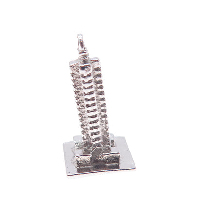 925 Sterling Silver Vintage Place Ville Marie Montreal Mini 3D Charm Pendant