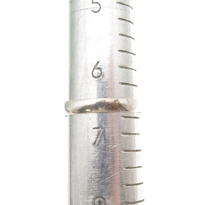 925 Sterling Silver Vintage Real Black Onyx Oxidized Beaded Ring Size 6.75