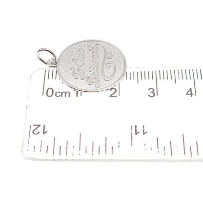 Rembrandt RJL 925 Sterling Silver Vintage To Our Bridesmaid Mini Charm Pendant