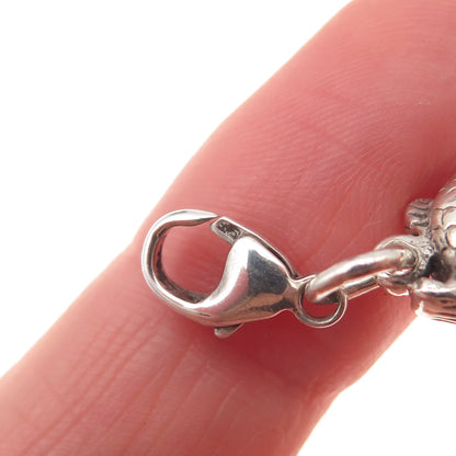 Trollbeads LAA Sterling Silver Vintage Bracelet / Necklace Big Fish Lobster Lock