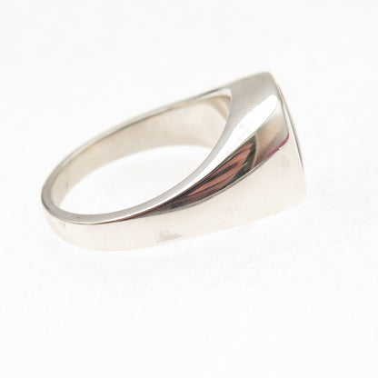 Dason 925 Sterling Silver Vintage Real Black Onyx Signet Ring Size 11