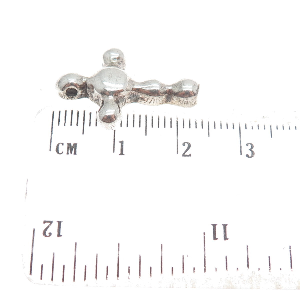JEWELART 925 Sterling Silver Vintage Modernist Cross Slide Pendant