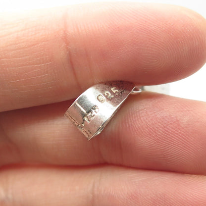 925 Sterling Silver 2-Tone Vintage Mexico Baseball Cap 3D Pendant