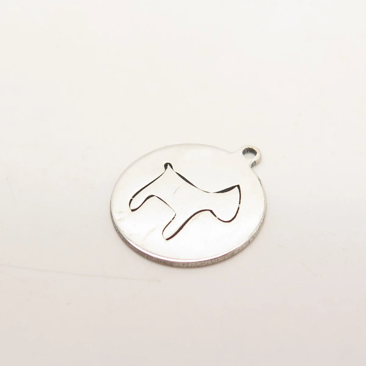 925 Sterling Silver USA Two In Town Dog Charm Pendant