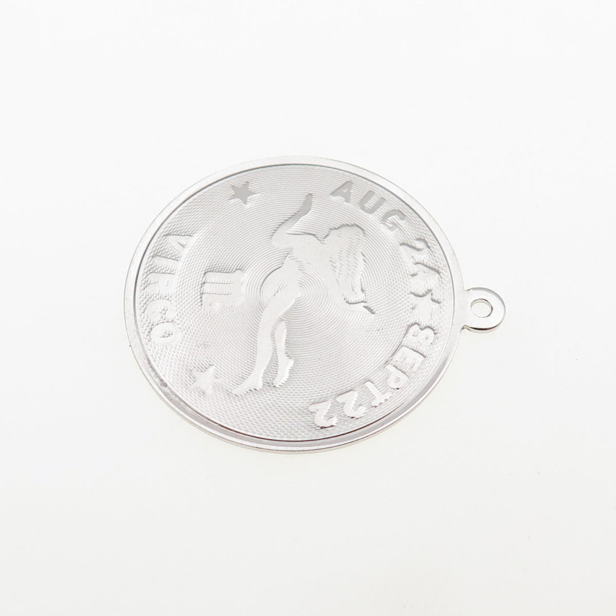 925 Sterling Silver Vintage Virgo Zodiac Sign Charm Pendant