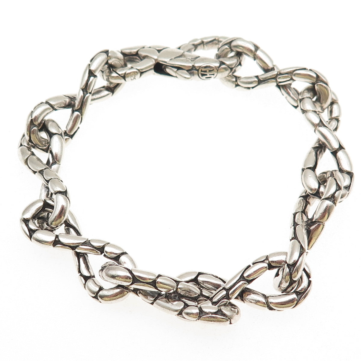 John Hardy 925 Sterling Silver Kali Dotted Infinity Link Bracelet 6.75"