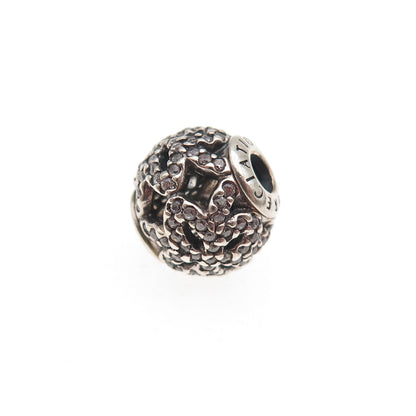 Pandora 925 Sterling Silver C Z Essence Appreciation Slide Bead Charm
