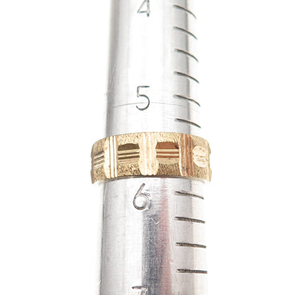 Vargas & Karatclad 18K Gold High Grade Electroplate Antique Art Deco Ring Size 6