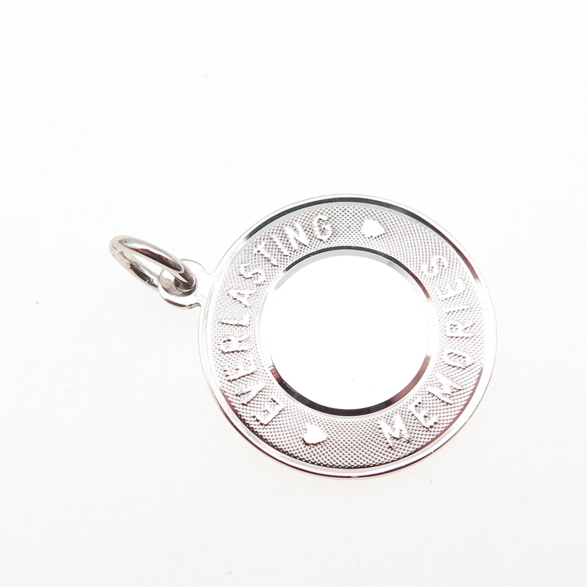 JAY POSON 925 Sterling Silver Vintage Everlasting Memories Charm Pendant