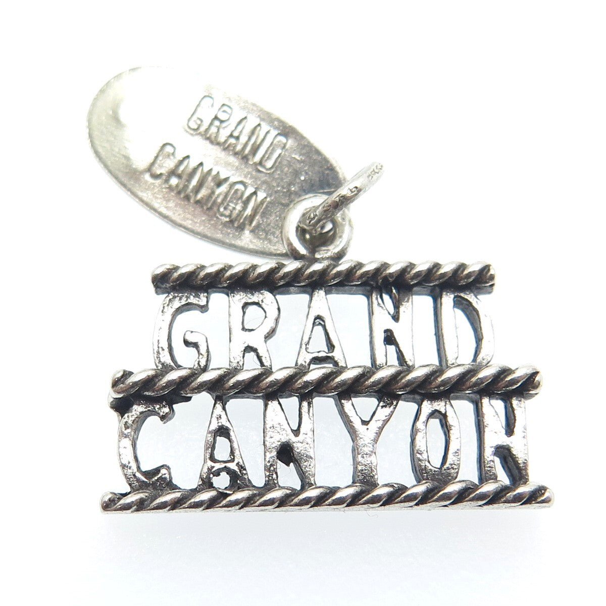 MAISELS INDIAN TRADING 925 Sterling Silver Vintage Grand Canyon Oxidized Pendant