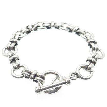 925 Sterling Silver Vintage Multi-Link Bracelet 8.25"